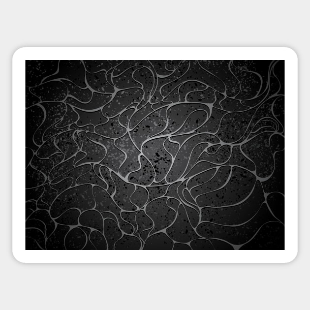 Black Granit Background ( Abstract ) Sticker by Blackmoon9
